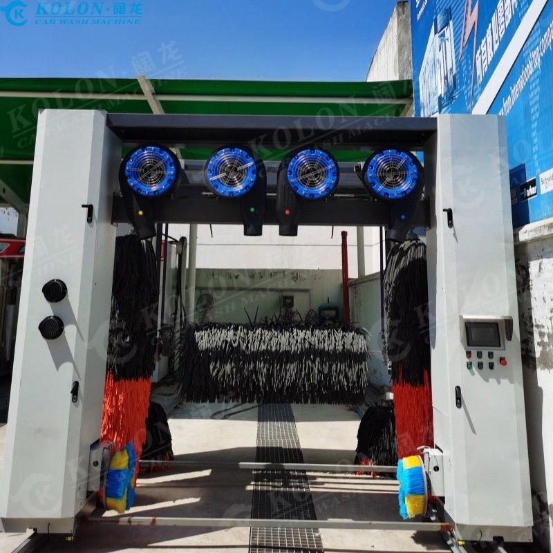 Roll-Over 7 Bürsten Automatische Waschmaschine mit Radbürsten Festlufttrocker