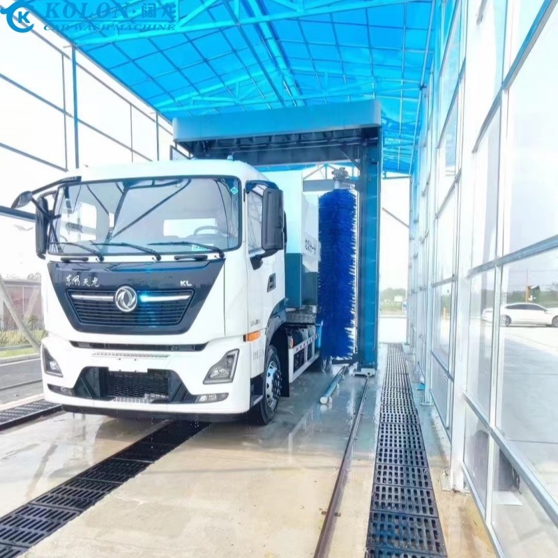 Wasser sparsame elektrische Buswaschanlage mit 80 L/Auto Wasserverbrauch durch PLC-Steuerung