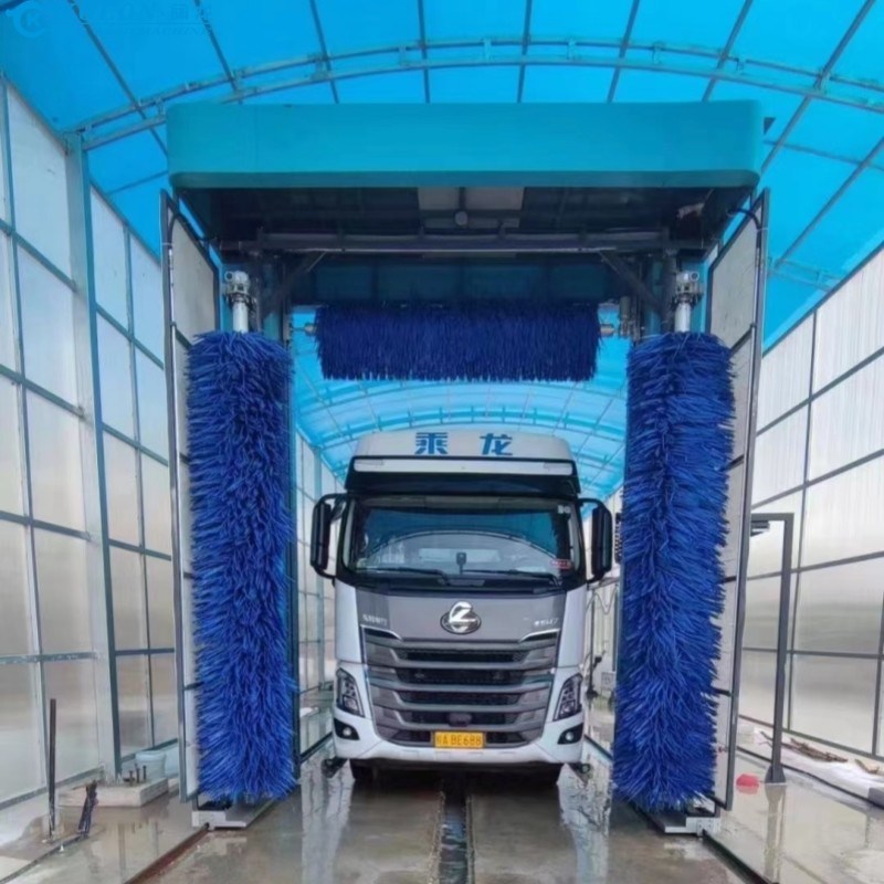 Wasser sparsame elektrische Buswaschanlage mit 80 L/Auto Wasserverbrauch durch PLC-Steuerung