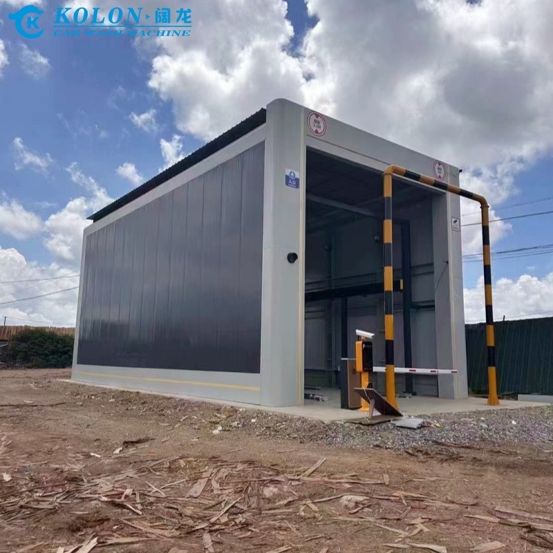 Kolon 67kw Buswaschmaschine mit Sicherheits-Stopp-Knopf und maximale Waschgeschwindigkeit 7 Busse/h